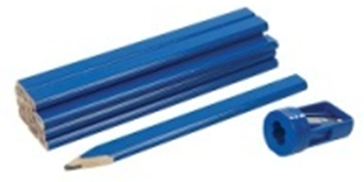 Lot crayon menuisier (12u)+ taille crayon  OCAI  1035X