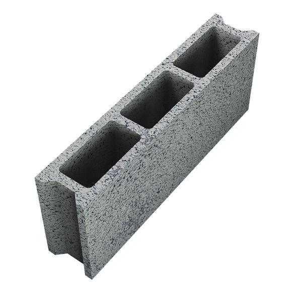 Bloc creux béton 10X20X50 destiné aux murs de remplissage et cloisons - Conforme selon Norme Marocaine NM 10.1.009