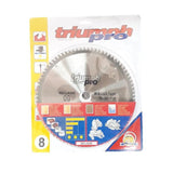 Lame scie circulaire carbure TRIUMPH pour bois et Aluminium (Diamètre 250 à 350mm) - forte denture trapézoïdale négative qui permet une coupe précise et douce