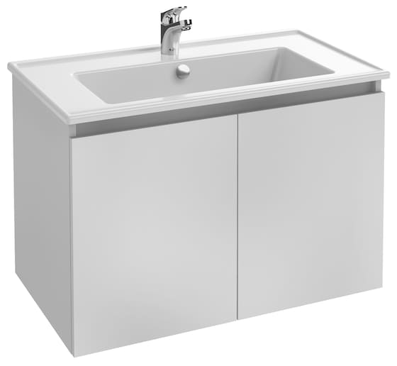 Meuble TOLBIAC 80 cm - 2 Portes Sans Miroir - Finition ''Blanc " CEB2358-NWT By Jacob Delafon Paris
