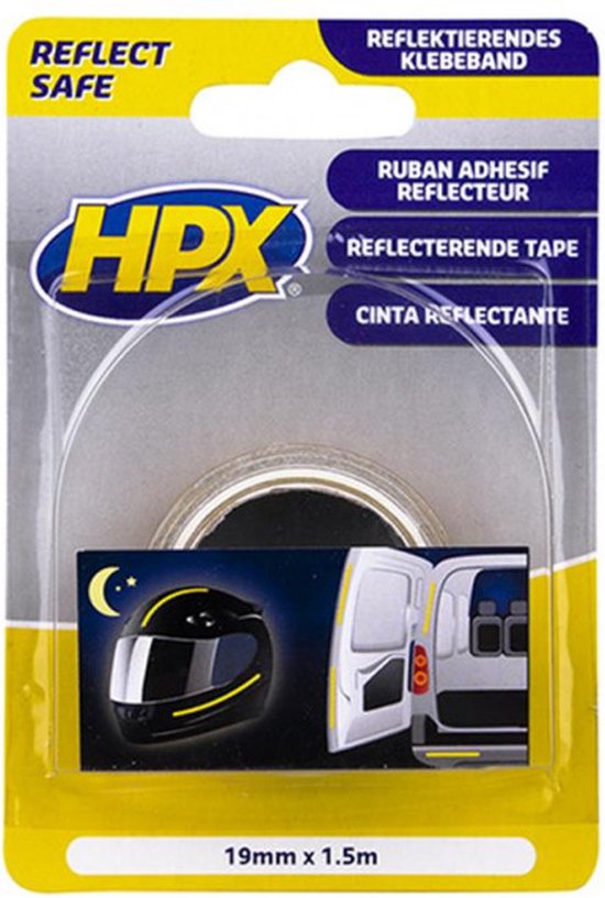 Ruban adhésif  réflecteur jaune fluo 19mmx1,5m OCAI  ZC11X