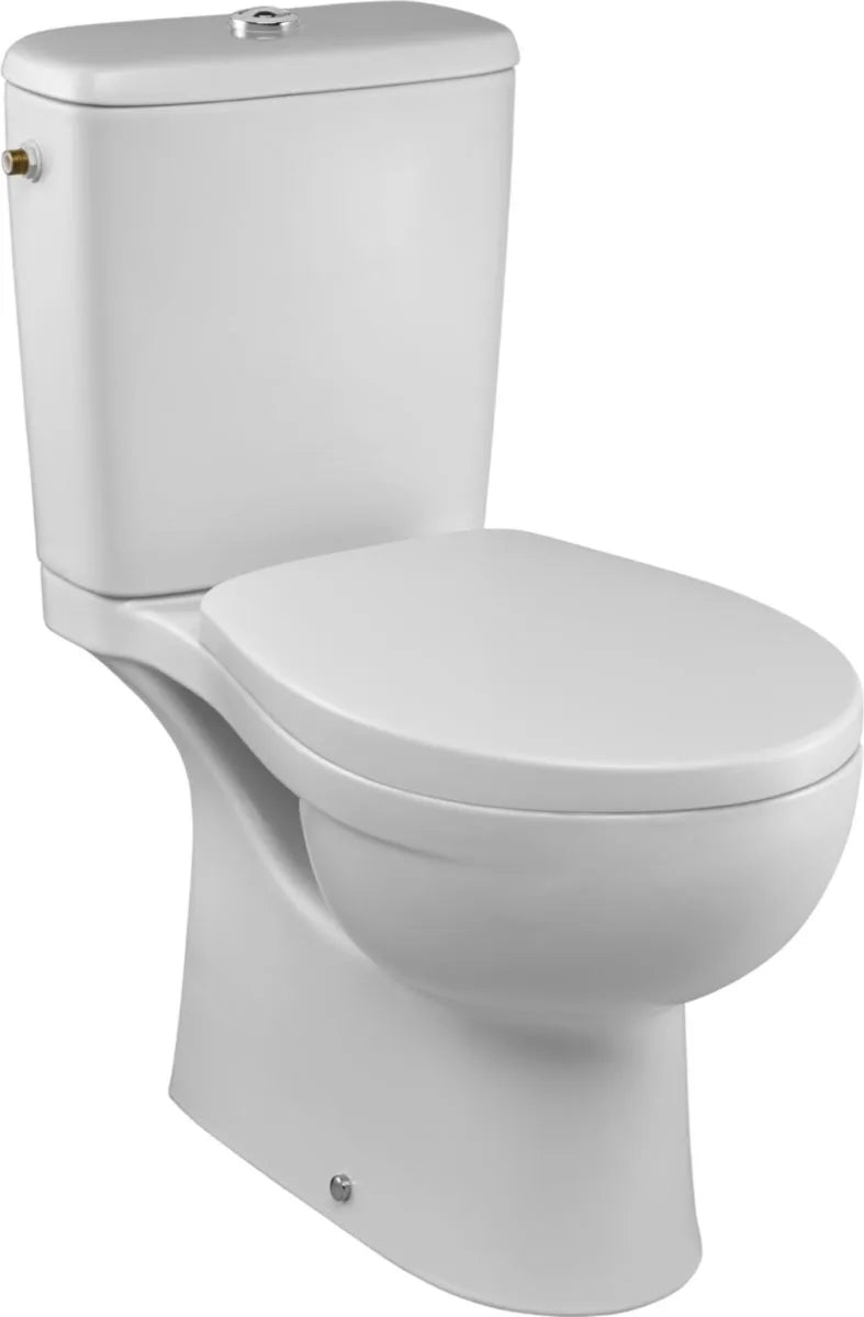 PATIO Rimless WC Pack, horizontal outlet, soft-close quick-release seat Ref. E22918-00 By Jacob Delafon Paris