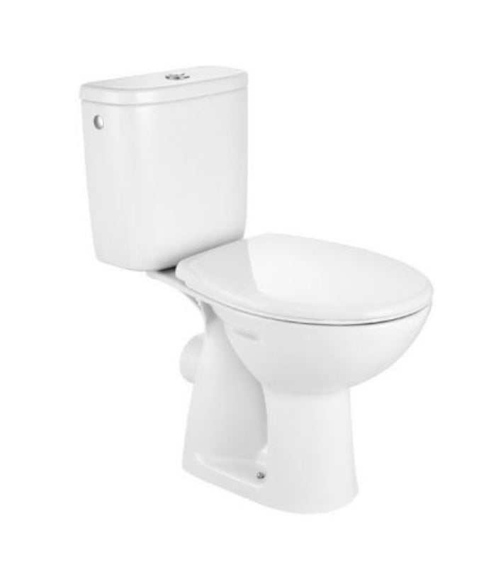 ROCA ADELE series "Horizontal" outlet close-coupled WC with cistern and standard seat - A3421950001