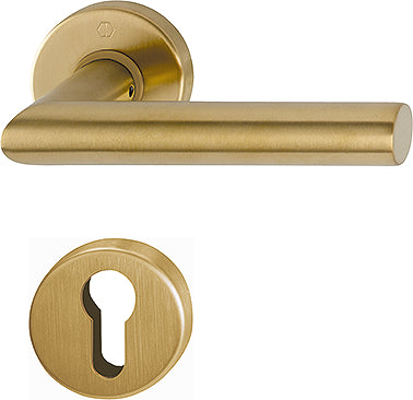 HOPPE AMSTERDAM Escutcheon Set in stainless steel on roses with keyhole roses I, for interior doors
