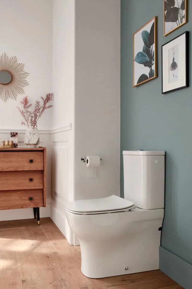 Jacob Delafon Paris STRUKTURA Close Coupled Vario WC Pan with Removable Seat, White, Ref. E20491-00