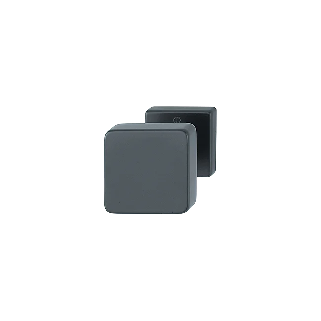 HOPPE APLPHA 43H/843 aluminum knob on rose, for entrance doors (exterior side)
