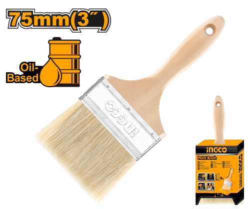3" wooden brush, high quality bristles. Bristle length 64mm.