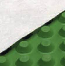 HDPE membrane with geotextile - drains and filters green roofs & roof gardens - DANODREN JARDIN - Roll 2.10 M X 18.00 M = 37.80 M2