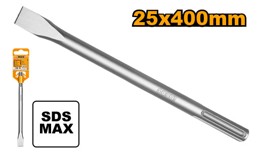 Flat chisel SDS-Max. Dimensions 18x400x25mm.