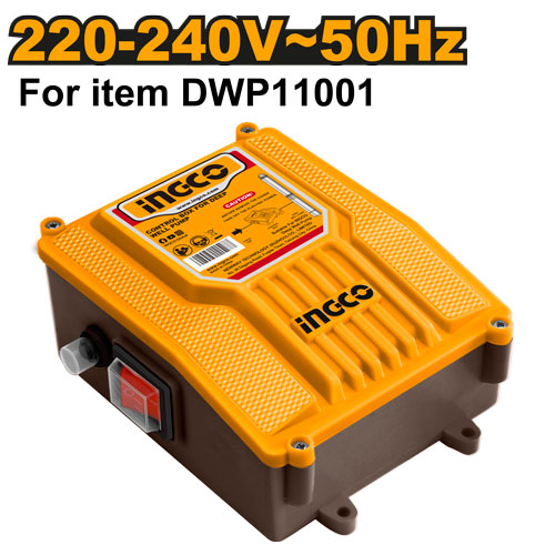 Control box with overcurrent protection. For DWP11001 pump.