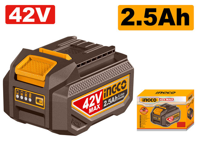 42V 2.5Ah battery for P42M tools.