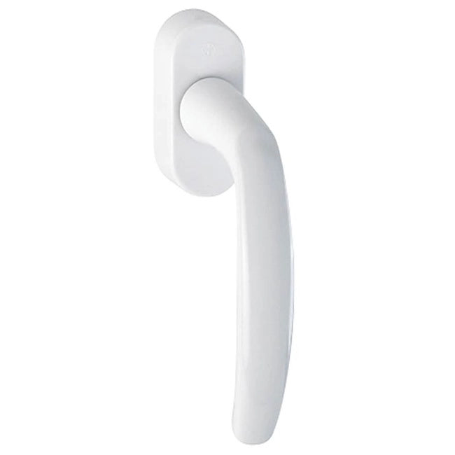 ATLANTA By HOPPE aluminium window handle, with Secustik and VarioFit, for tilt and turn windows, White F9010