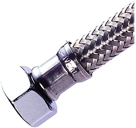 Tuyau flexible TUCAI TAQ MG-1212- tressé et virole en acier inoxydable - MH 1/2 - 30 cm à 60 cm