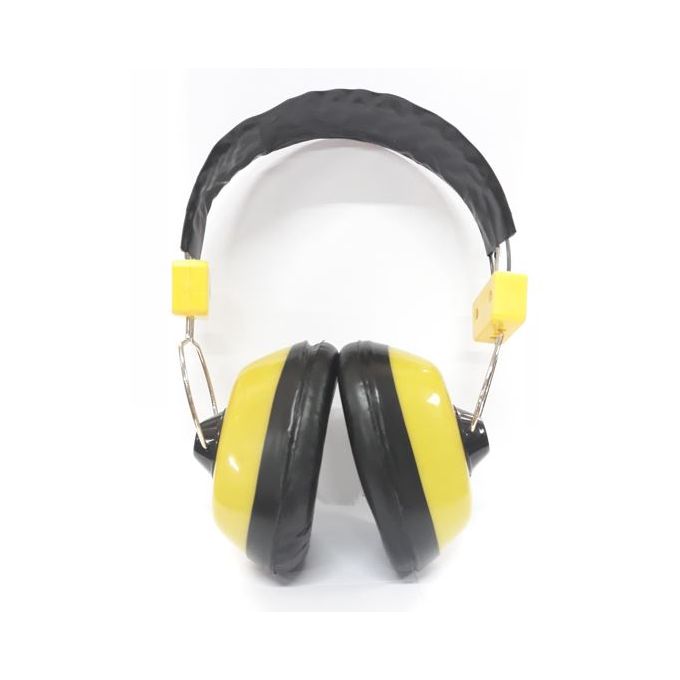Casque de protection contre le bruit jusqu'à 98 dB - Serre-tête flexible en acier à ressorts, rembourré et réglable Coquilles avec rembourrage moelleux Taille universelle