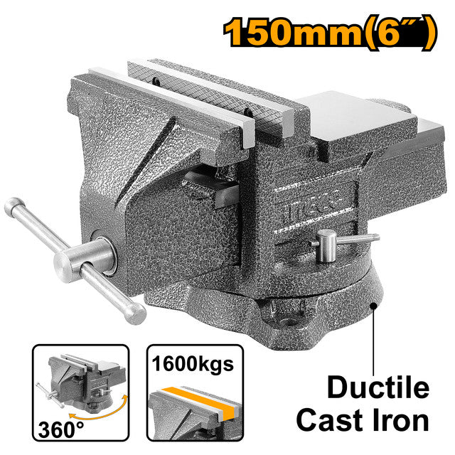 Vise 6" (152mm) - Max clamping force: 1600Kg
