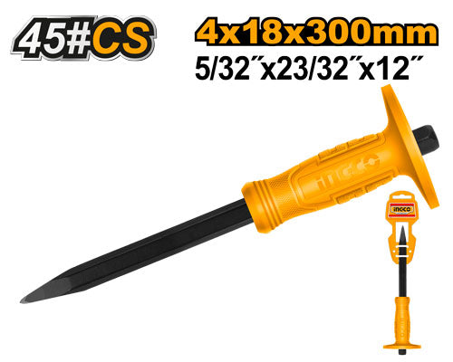 Pointed chisel, 4mm head, 300mm length.