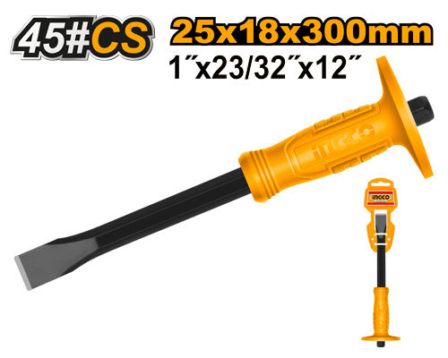 Flat chisel, head 24mm, length 300mm.