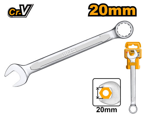 Combination wrench size 20mm.