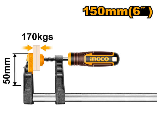 مشبك تثبيت 50x150 مم، قوة ربط 170 كجم.
