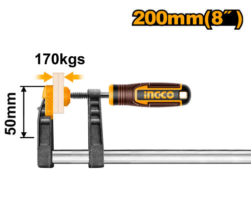 مشبك تثبيت 50x200 مم، قوة شد 170 كجم.