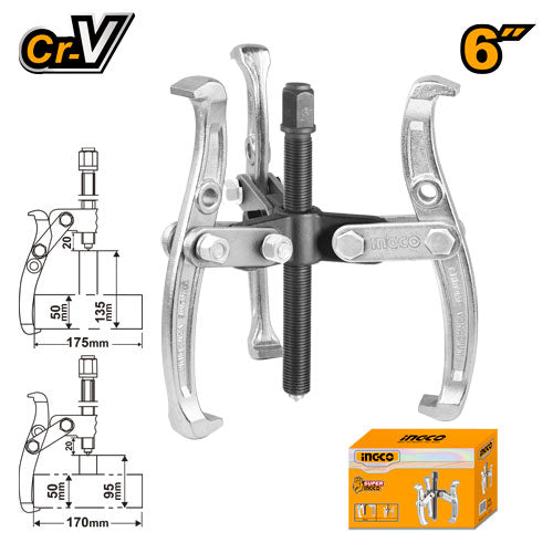 3-jaw puller 6", max force 6000kg.