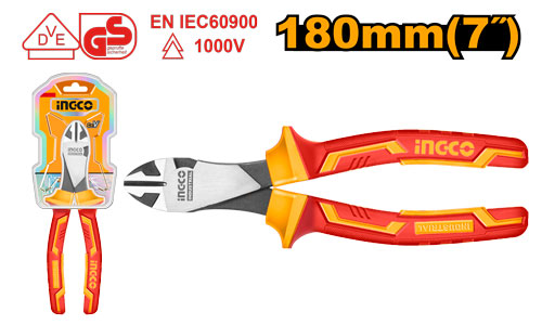 Pince coupante diagonale isolée 7" (1000V).