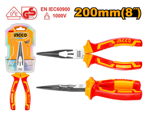 Pince à long bec isolée 8", 1000V.