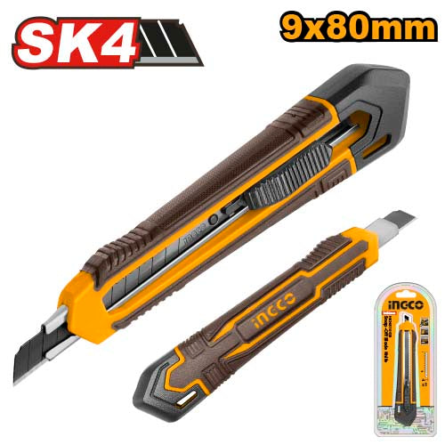 Cutter 140mm, blade 9x80mm. Automatic locking.
