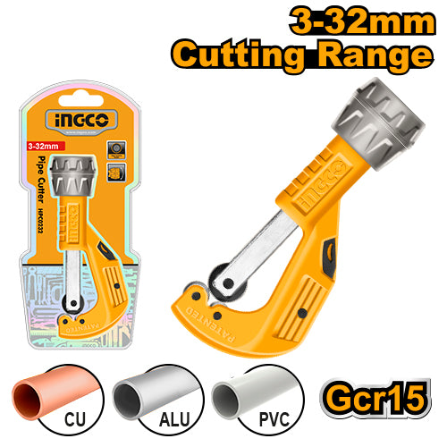Aluminium/copper tube cutter, cutting diameter 3-32mm.