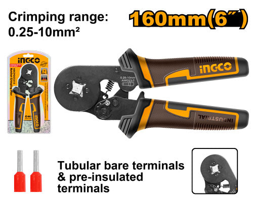Pince à sertir 6" pour cosses (0.25-10mm²).