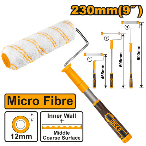 Telescopic brush 230mm (440-880mm) for internal wall.