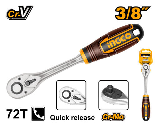 3/8" Ratchet, 45 teeth. Length 205mm.