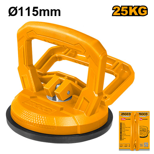 25kg suction cup, allows you to weigh and move heavy, flat objects, such as tiles, panes of glass, or wooden panels, ideal for light to medium lifting tasks