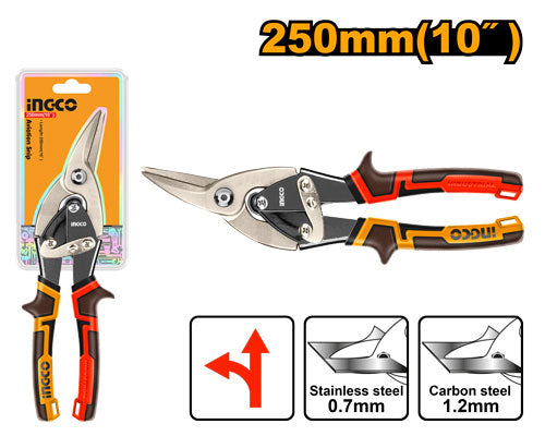 Right-hand aviation snips, 250mm.