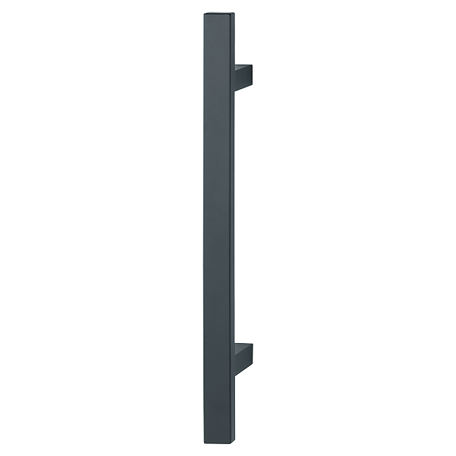 Poignée battante droite E5726  By HOPPE en inox, section rectangulaire,600mm, Noir Mat