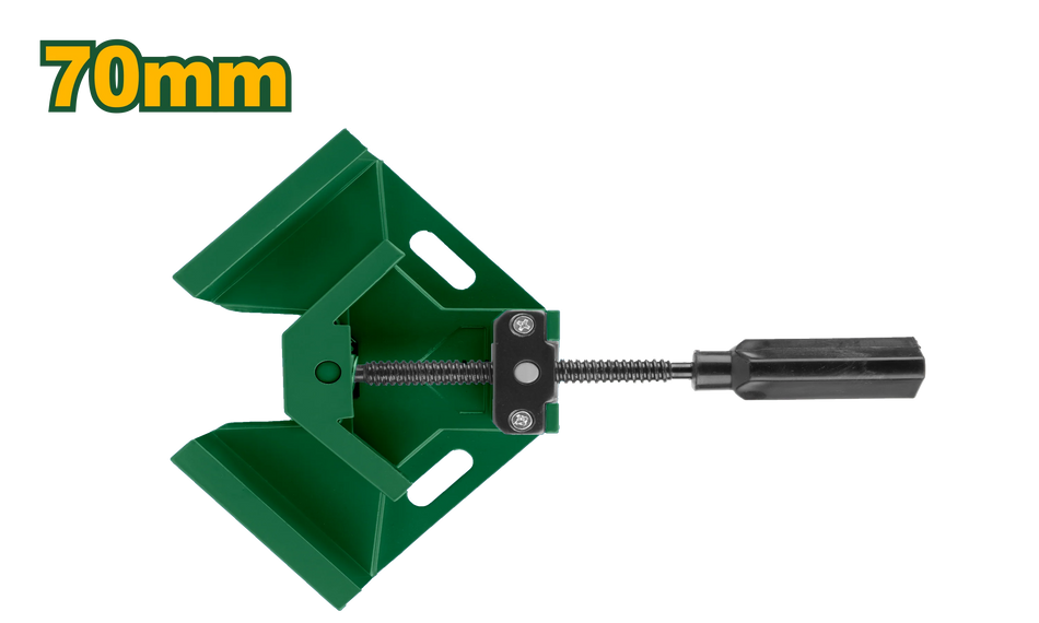 Corner Clamp Aluminum Alloy
Max. Clamping: 70mm
Jaw depth: 35mm
Packed in JADEVER color box JDACC1528
