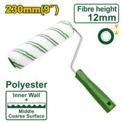 Cylinder brush (interior wall) Material: Polyester
Size: 230mm/9"
Fiber height: 12mm
Suitable for interior walls
With 1 roller cover
Packed in a JADEVER JDCB1909 plastic bag