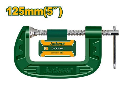 G Clamp Size: 5"/125mm
Cast iron body
T-shaped thread
Packed by paper card JADEVER JDCP1105
