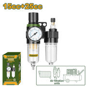 Air filter units 1 piece/set
Optional size: 1/4"
Filter fineness: 40µm
Capacity: 15cc+25cc
Filter element material: Fiber
Packed by JADEVER JDFF4504 color box