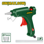 Glue gun 80W Volts: 220-240V ~ 50/60Hz Input power: 8W (80W) Gluing capacity: 5-8g/min Glue stick diameter: 7mm
Packed in double blister JADEVER JDGL1603