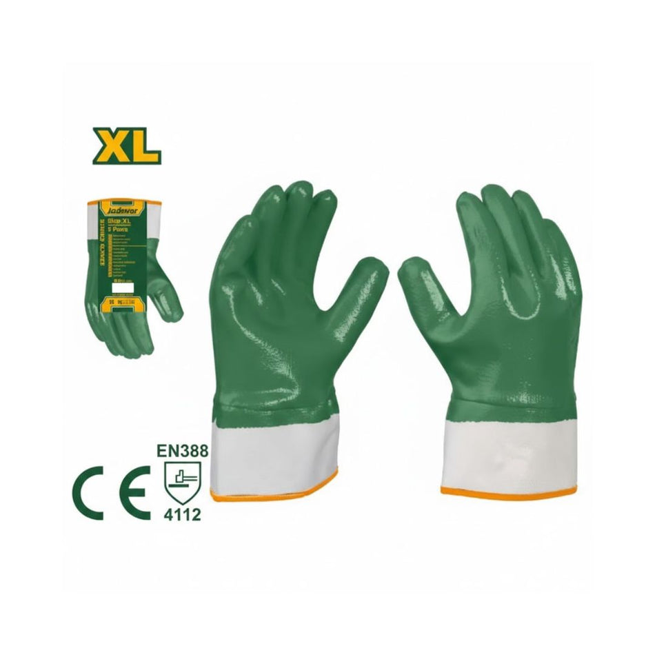 Gants en nitrile Taille : XL Matériau de la doublure : tissu velours Indice de protection : 4112
12 paires/paquet Gants en nitrile épais entièrement enduits Emballés sous sachet plastique JADEVER JDGV2804