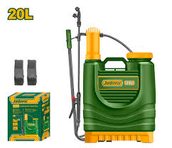 20L Backpack Sprayer Fiberglass Lance Pressure: 4.5 BAR Adjustable nozzle from jet to mist Large tank specially designed for spraying larger areas Packed by color box JADEVER JDKS1520