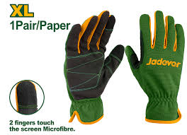 Gants de mécanicien Taille : XL Matériau : Super fibre 1 paire/papier - paume en microfibre offre une grande dextérité Emballé par porte-papier JADEVER JDMG1E02