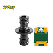 Connecteur de tuyau en plastique Raccord encliquetable à 2 voies en plastique Corps en ABS résistant aux chocs
Emballé par carte papier JADEVER JDQC1E02