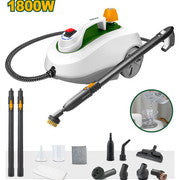 Nettoyeur vapeur Tension : 220 V-240 V ~ 50/60 Hz Puissance: 1800W  Pression de service : 5 bars maximum 1 buse haute pression Emballé par boîte de couleur JADEVER JDSC1515