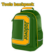 Tool backpack Size: L34 cm * W17 cm * H45 cm
Material: 600D Oxford polyester.
Maximum load: 8 kg
External pockets for additional storage capacity
Packed with JADEVER JDTG4100 paper card