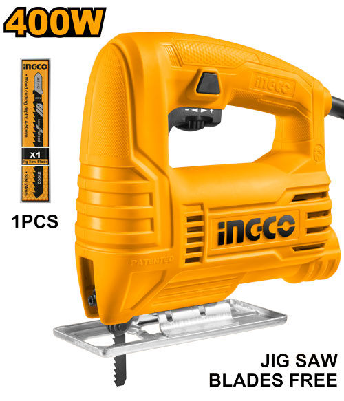 Scie sauteuse 400W, capacité bois 55mm.