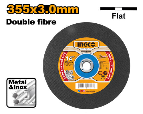 Abrasive disc 355x3mm for metal chop saw.