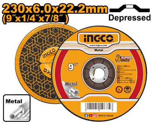 Disque à meuler 230x6mm.