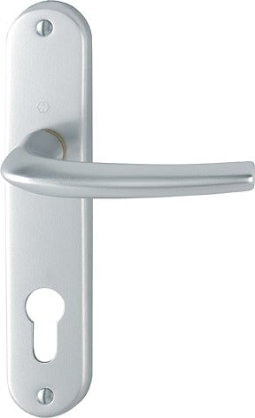 SAN DIEGO By HOPPE aluminium short backplate trim, for interior entrance door I for European cylinder